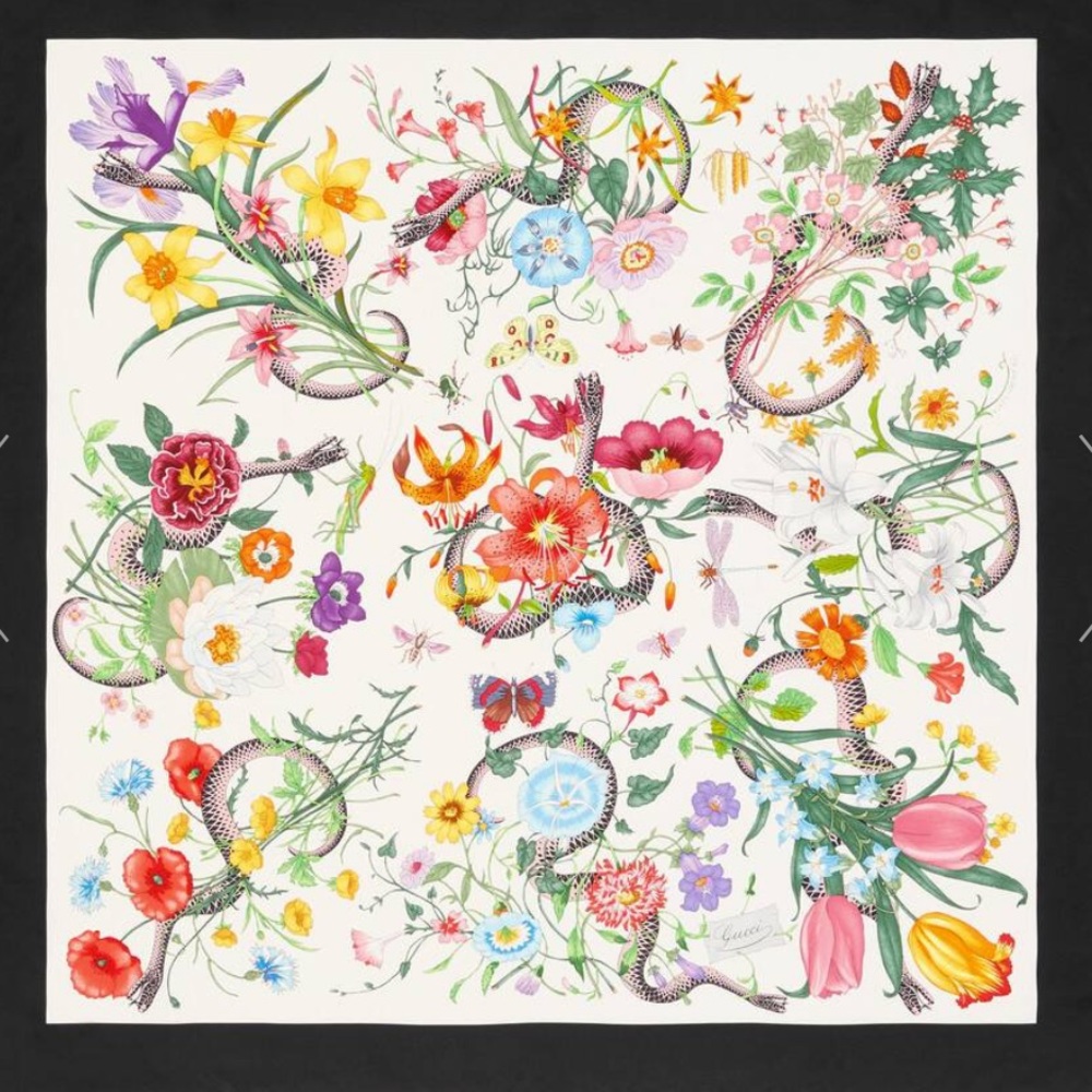 Gucci silk scarf